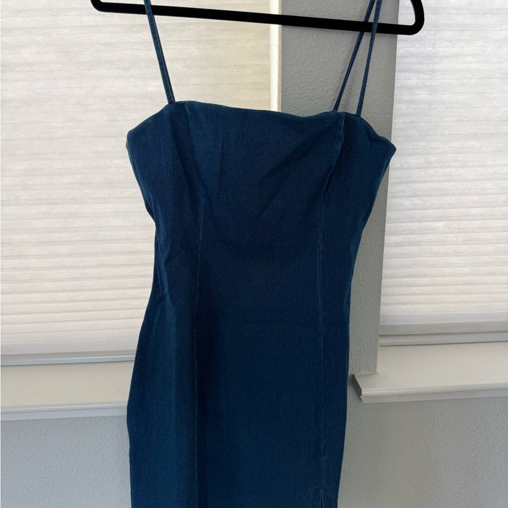 Susana Monaco Strapless Navy Dress